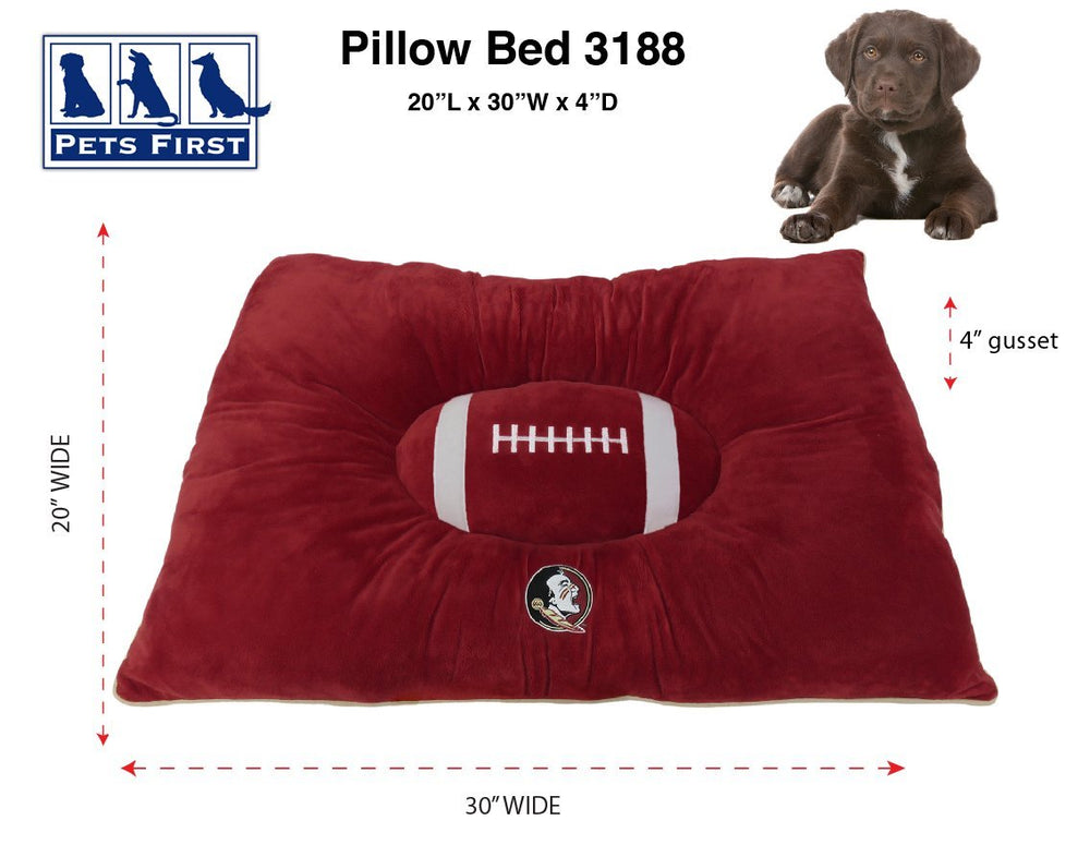 Peluche lit Pets First Seminoles douceur chaude pour chien et chat.