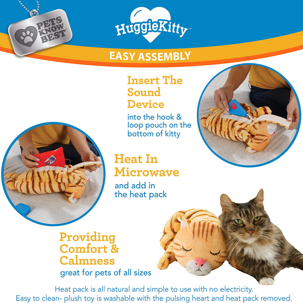 HuggieKitty-chat-orange – peluche câline et visuel attrayant pour le jeu.