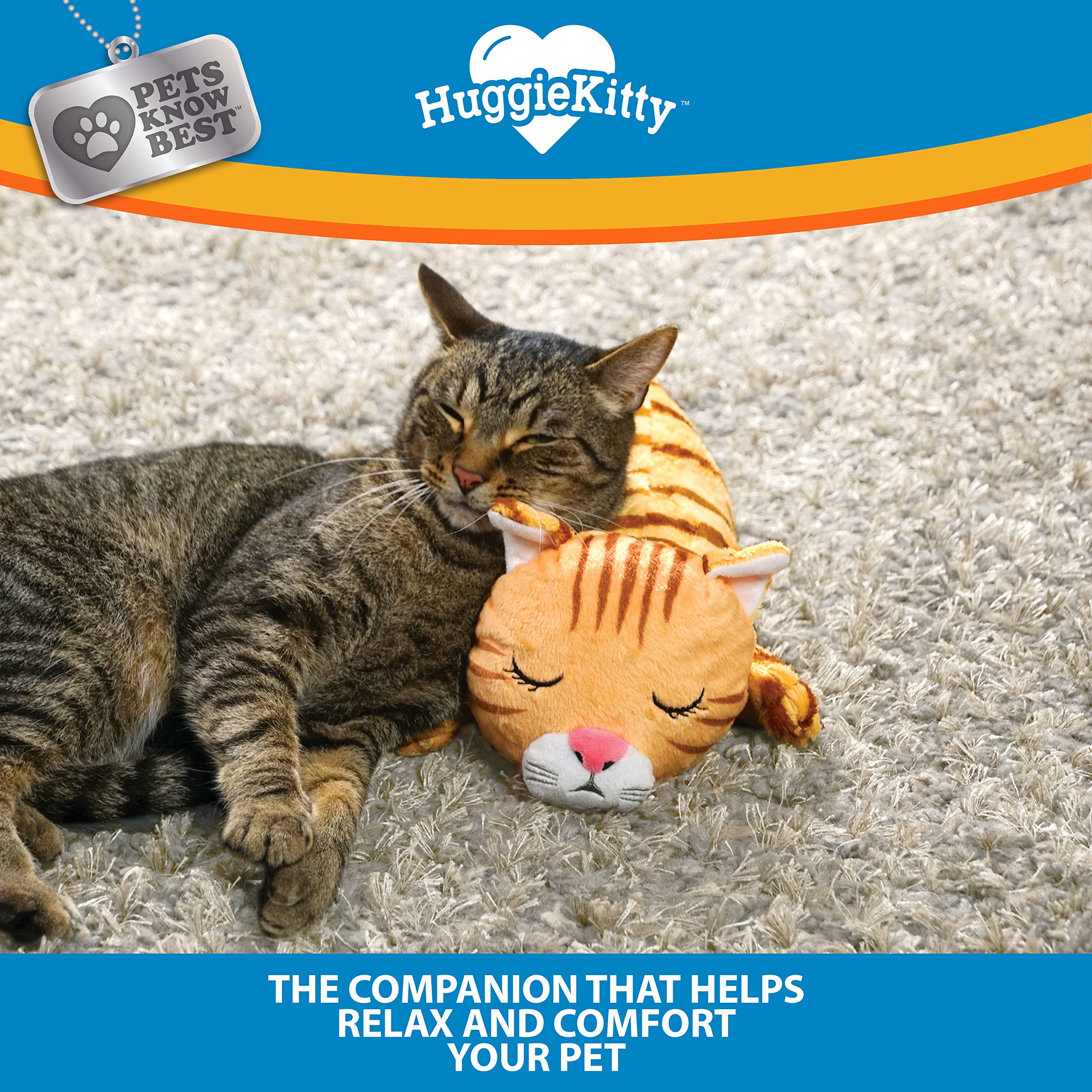 HuggieKitty – repos et calme du chat grâce au dispositif apaisant.