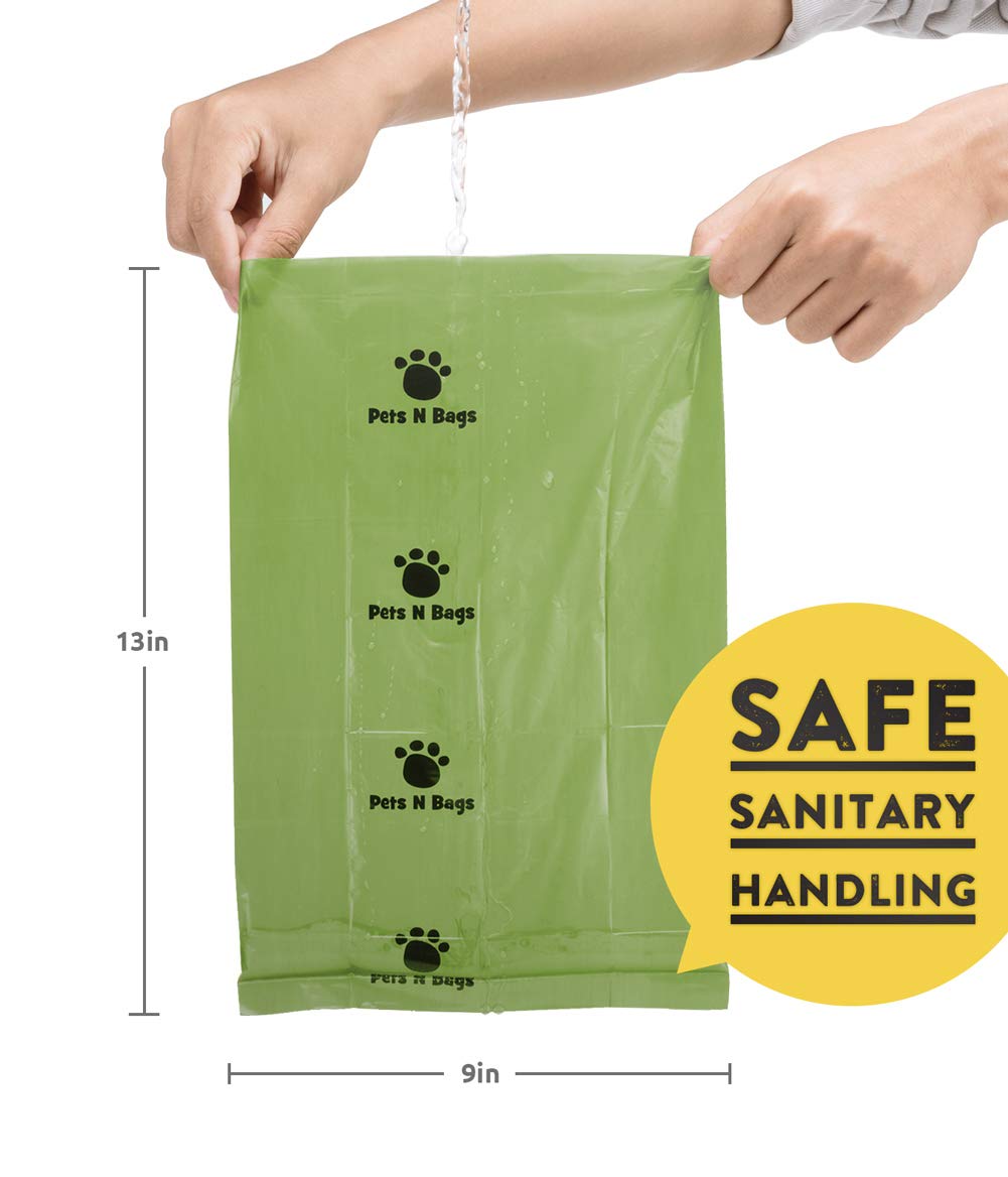 Rouleaux Pets N Bags compatibles distributeurs standard, pratique en promenade.