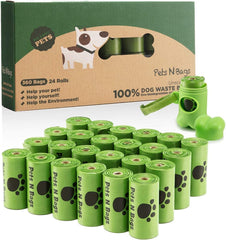 Pets N Bags: rouleaux-sacs-poubelle chien sans parfum pour balades propres et pratiques.