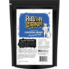 PETS ON STRIKE coeurs de poulet séchés — emballage pratique pour l'entraînement