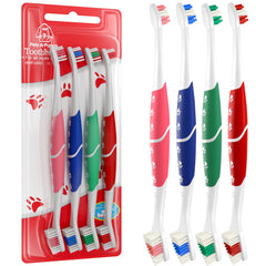 Pets & Pupps brosse-dents double-tete pour chiens et chats, confort et efficacité.
