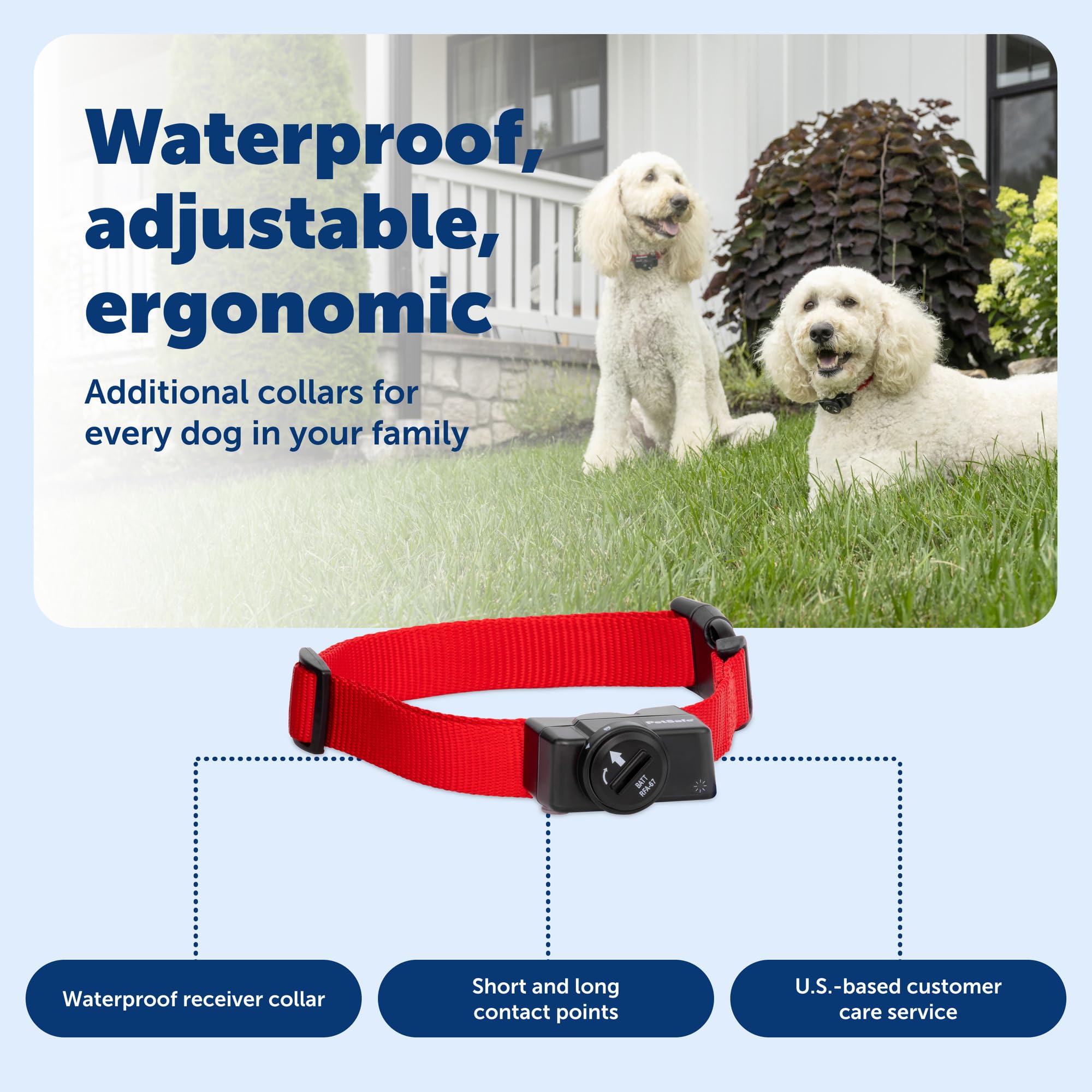 PetSafe 5-niveaux de correction, personnalisation adaptée au chien.