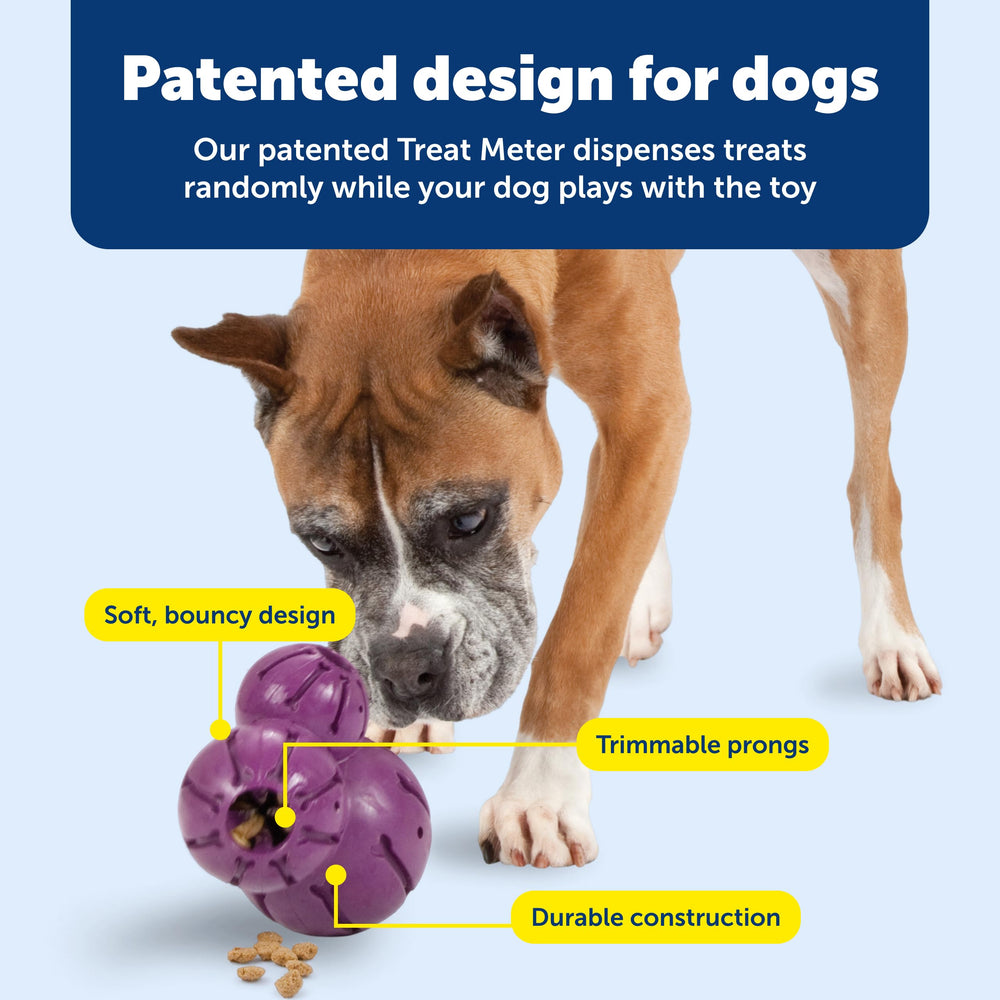 PetSafe Barnacle avec rainures en forme d'os prêtes au beurre de cacahuète.