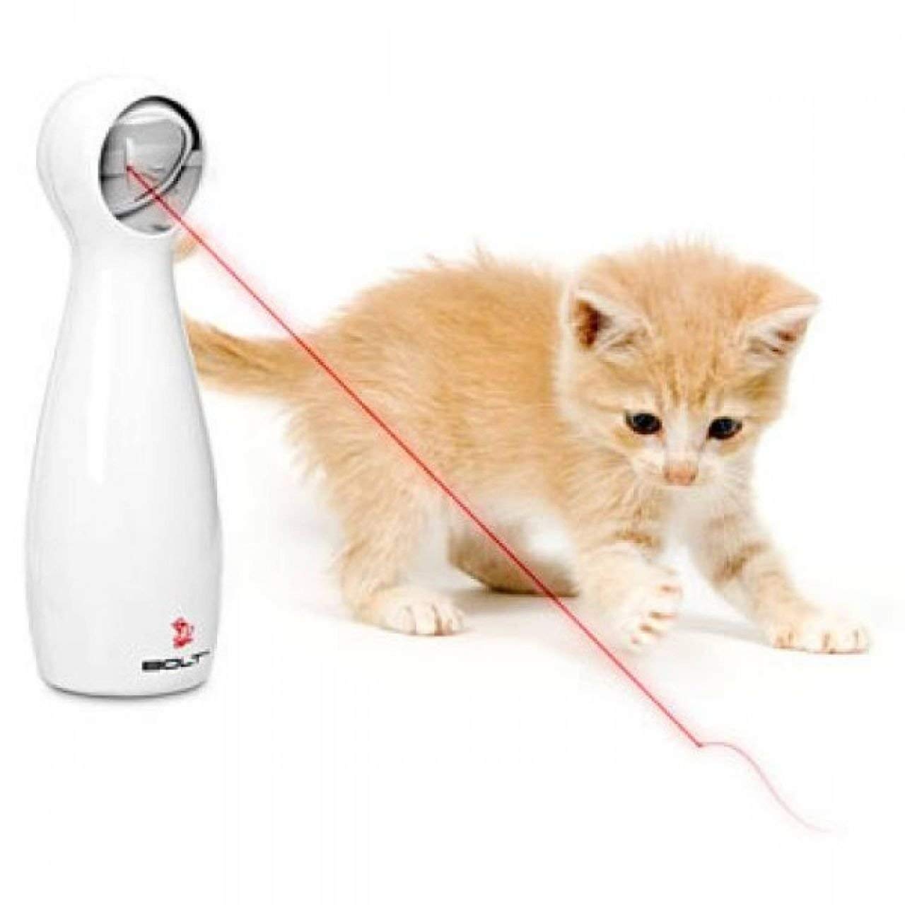 Le jouet PetSafe Bolt laser pour chat, stimulation ludique et sécurité.