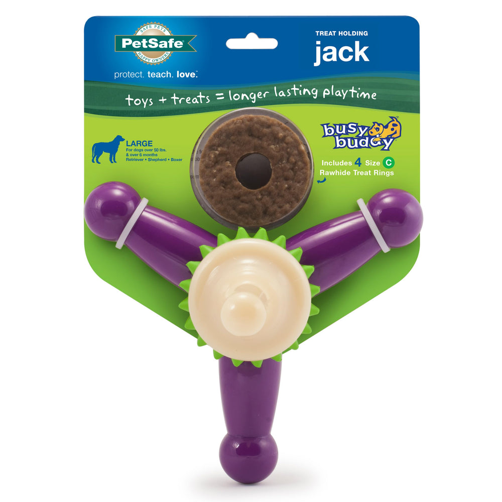 PetSafe Busy Buddy Jack - jouet pour chien - stimule l'activité mentale et la mastication.
