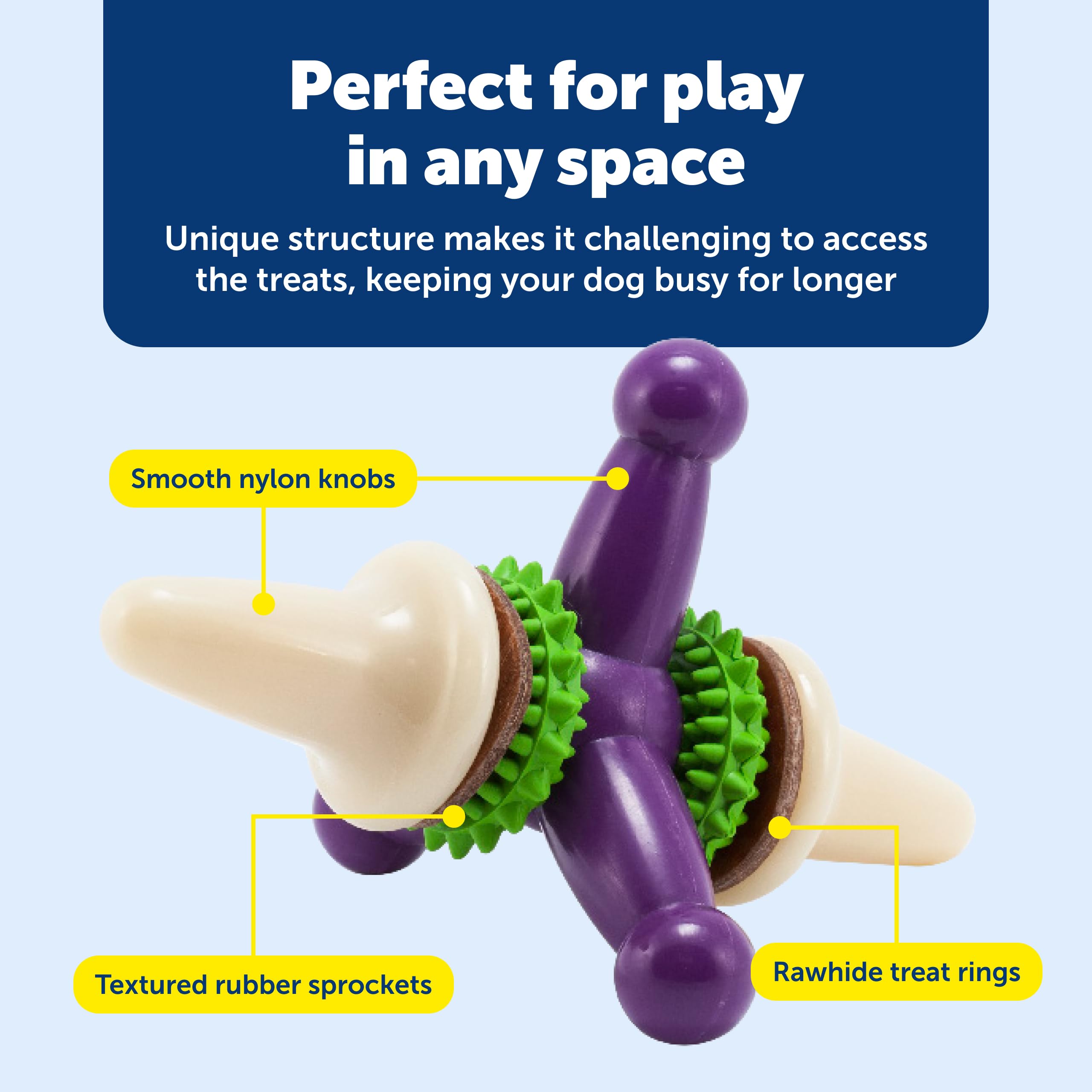 PetSafe Busy Buddy Jack - lavage lave-vaisselle - nettoyage rapide après le jeu.