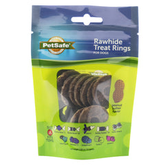 PetSafe Busy Buddy paquets – anneaux rawhide naturels pour l'entraînement et le plaisir durable.