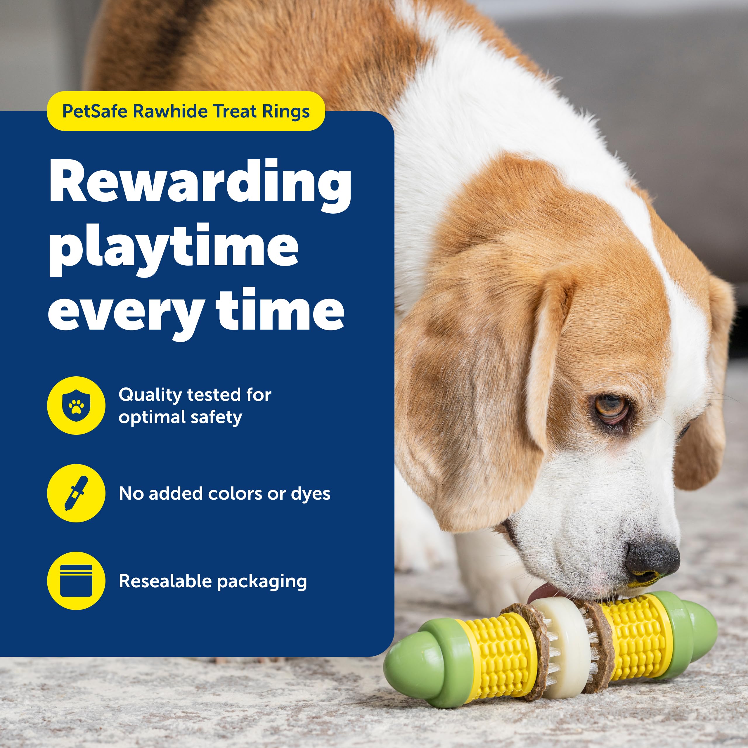 PetSafe Busy Buddy Treat Ring rawhide-classique – alternative digeste et durable