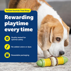 PetSafe Busy Buddy Treat Ring rawhide-classique – alternative digeste et durable