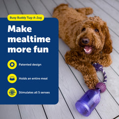 PetSafe Tug-A-Jug avec corde tressée robuste pour jeux et tirage.