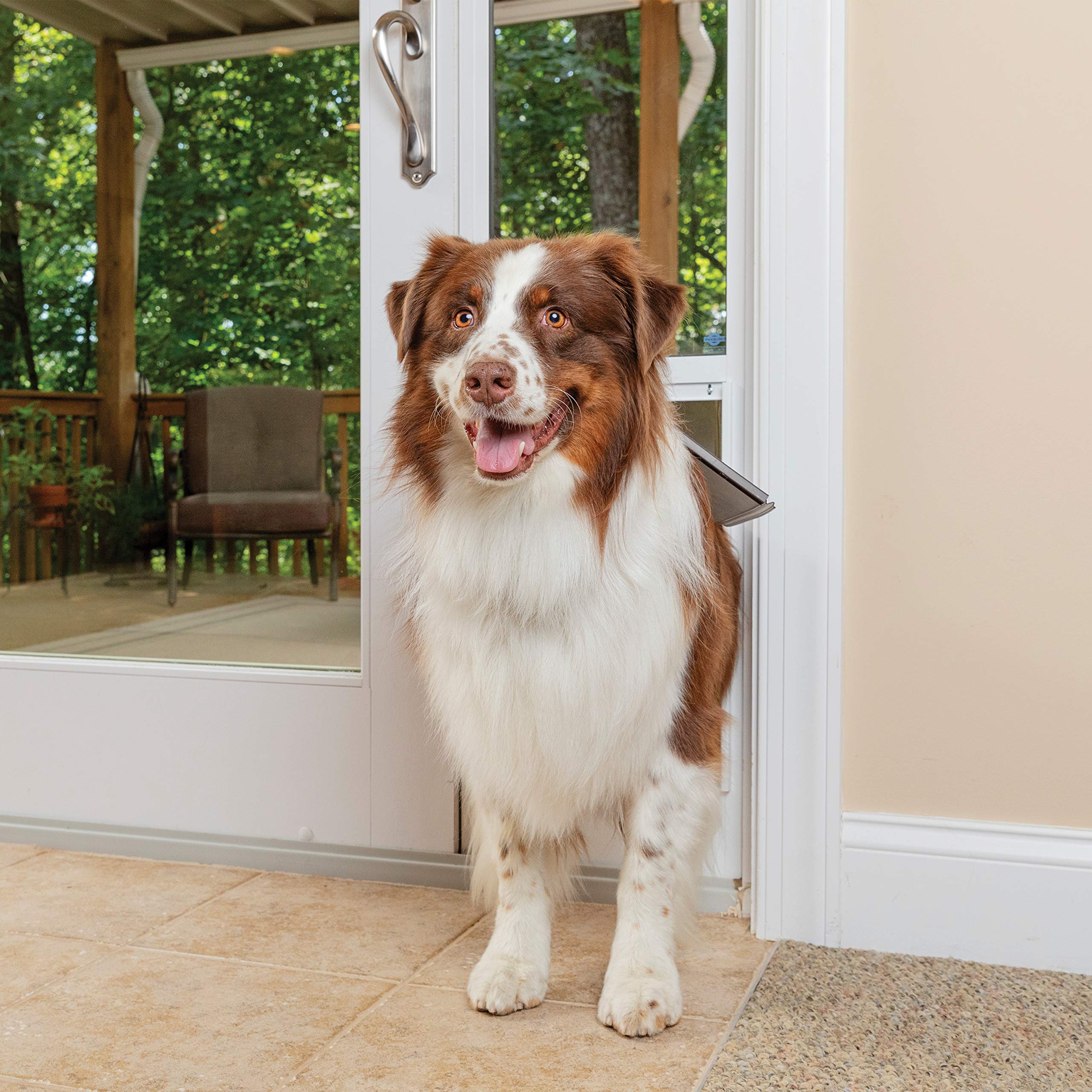 Cadre en aluminium PetSafe, robuste et résistant aux intempéries.