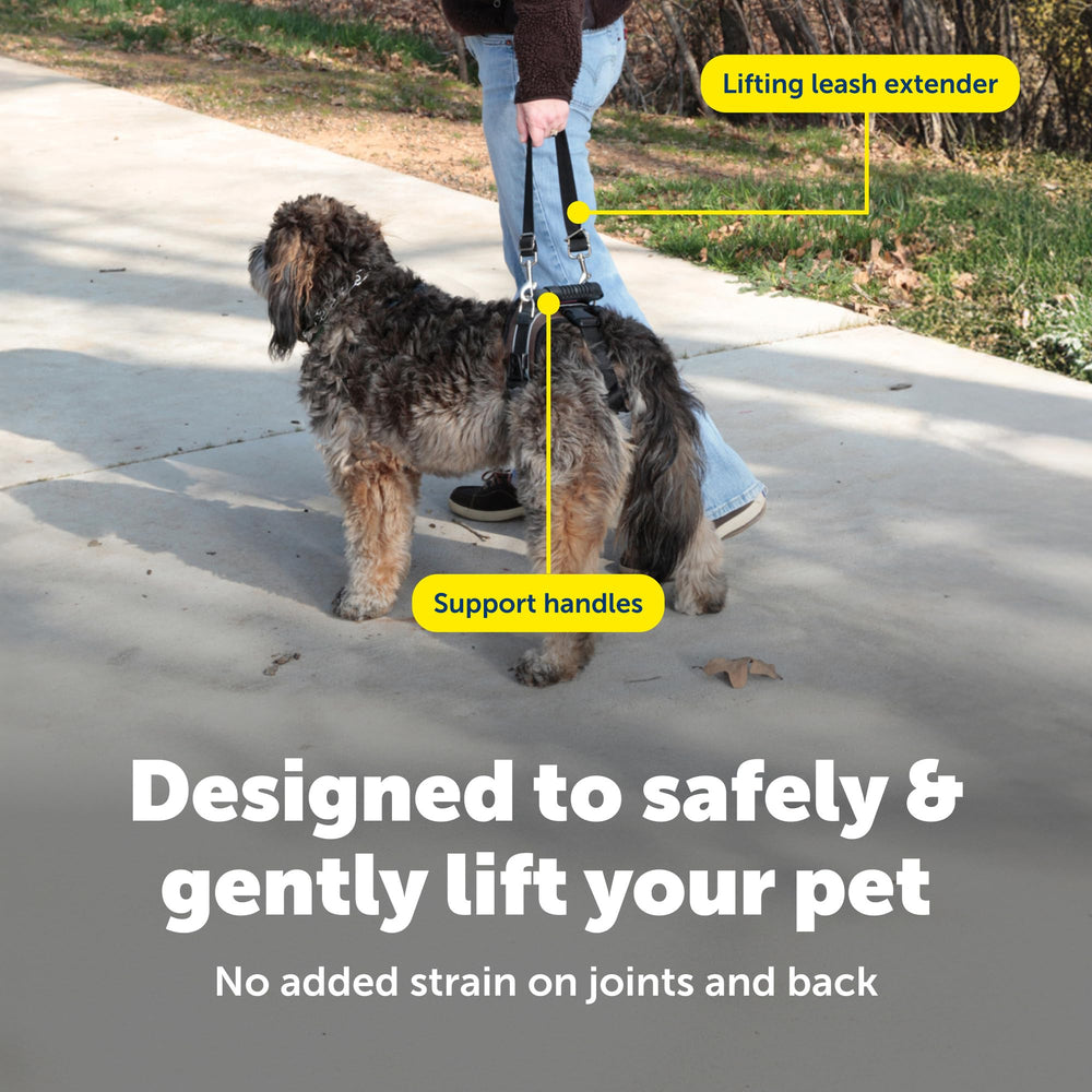 PetSafe CareLift réglage taille ajusté pour un ajustement sûr.