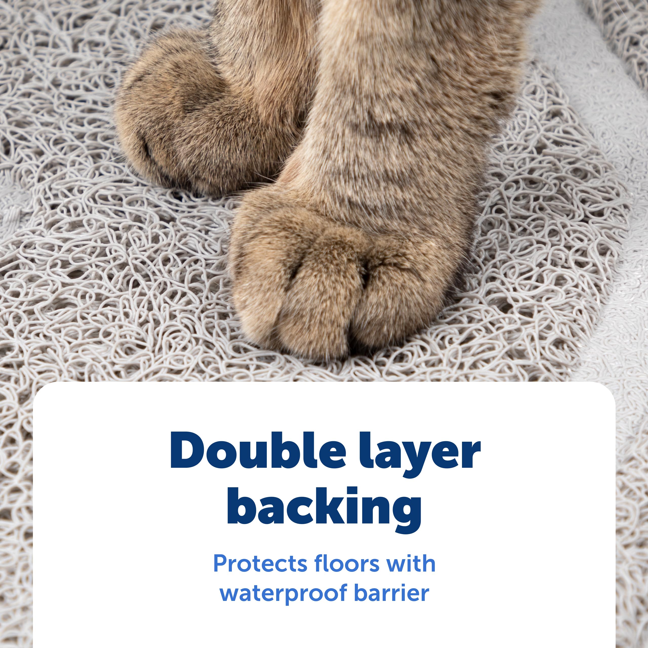 Gros plan des rainures profondes du tapis PetSafe montrant l’efficacité.