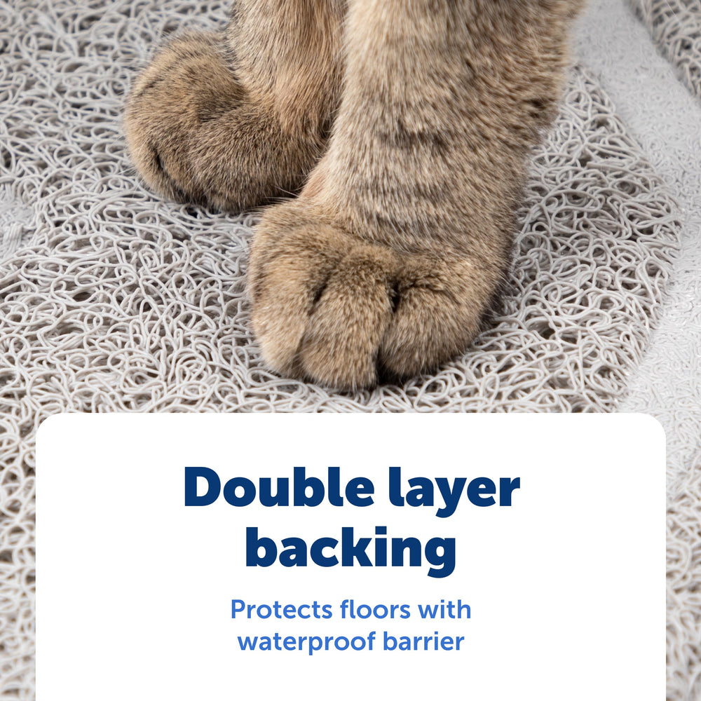 Gros plan des rainures profondes du tapis PetSafe montrant l’efficacité.