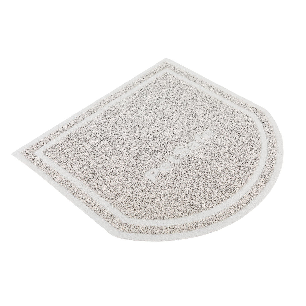 Tapis PetSafe sur le sol capturant les grains et protégeant le sol.