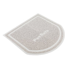 Tapis PetSafe sur le sol capturant les grains et protégeant le sol.