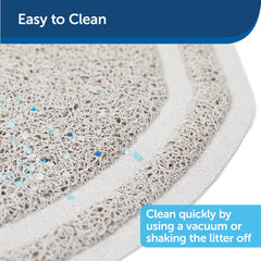 Vue de l’arrière étanche du tapis PetSafe assurant une protection contre les fuites.
