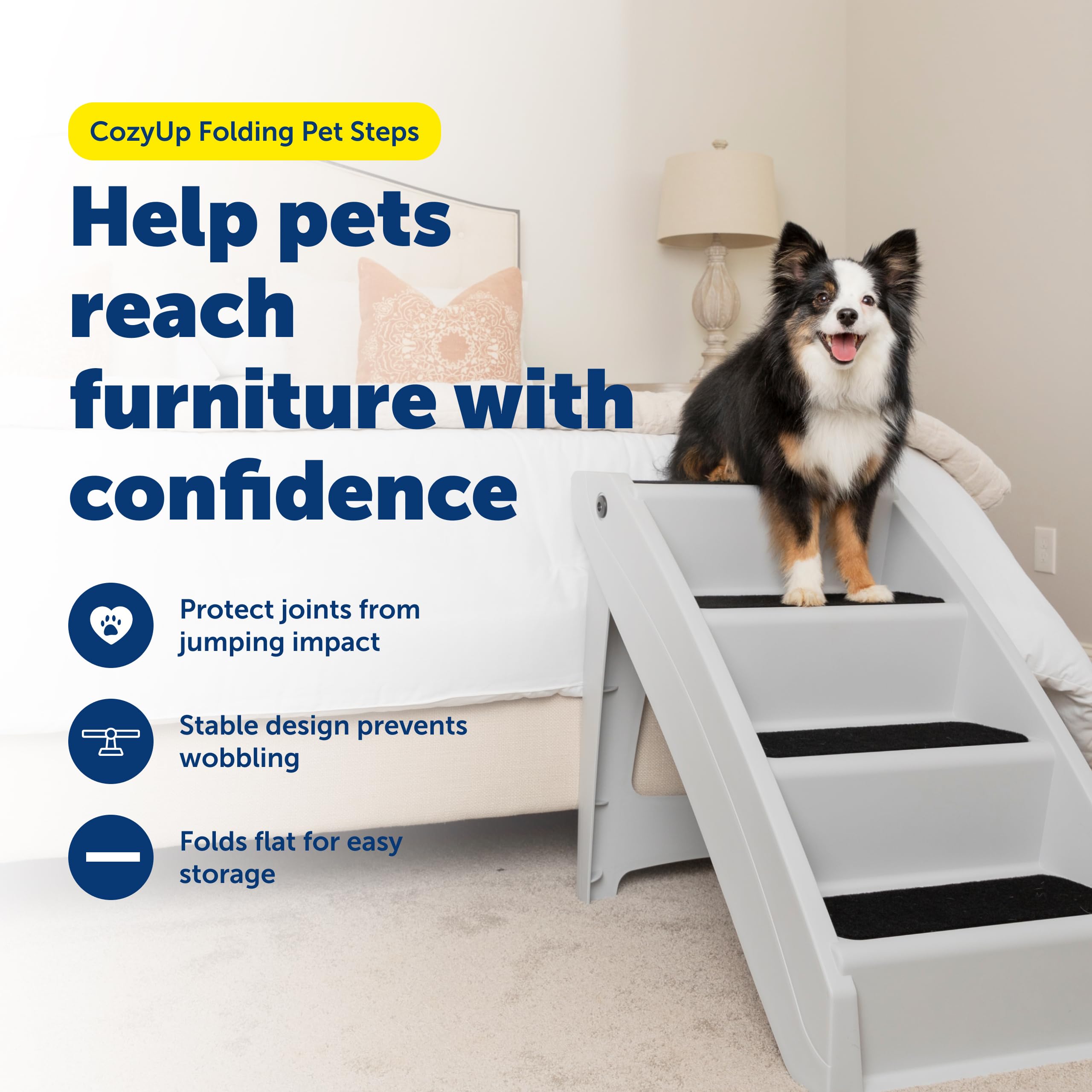 PetSafe CozyUp pieds antidérapants assurant stabilité