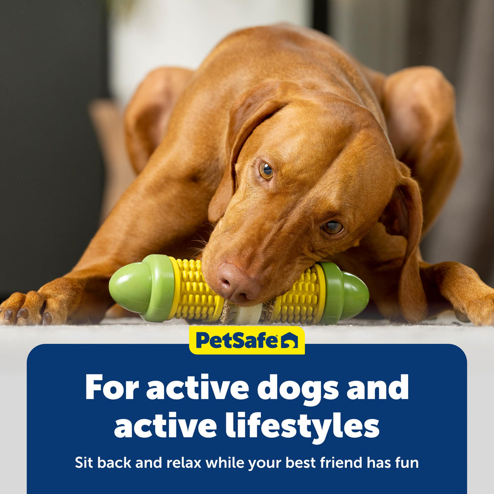 PetSafe Cravin' Corn: convient chiens de plus de 6 mois et 23 kg.