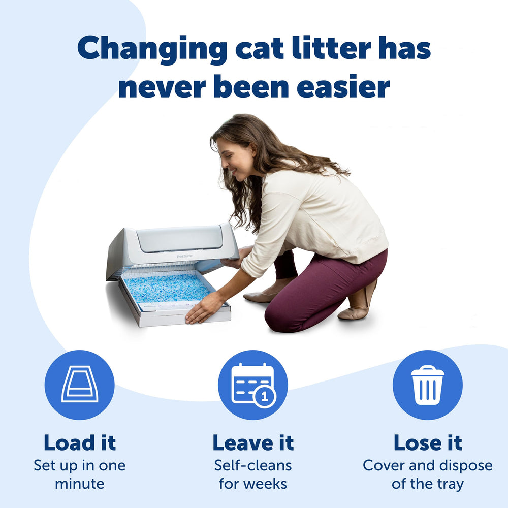 PetSafe litière cristaux: absorption rapide des liquides et odeur maîtrisée.
