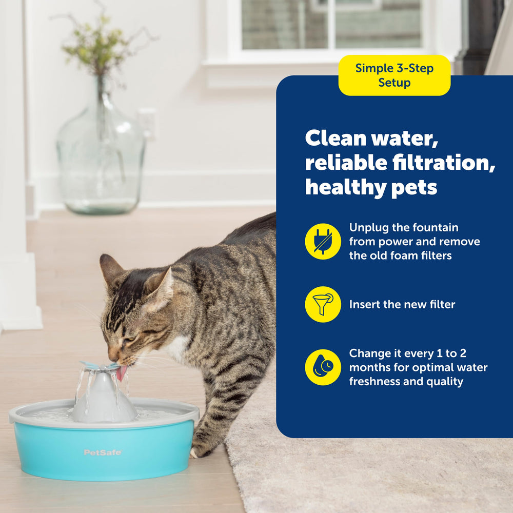 PetSafe Drinkwell: filtre en mousse compatible avec diverses fontaines.