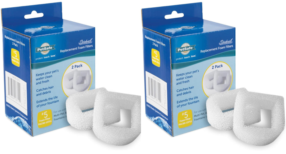 Filtre en mousse Petsafe Drinkwell prêt à protéger la pompe et retenir les débris.
