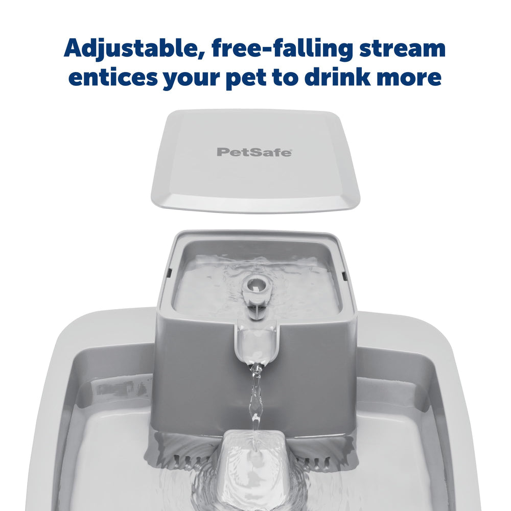 PetSafe Drinkwell: flux désactivable pour chat timide.