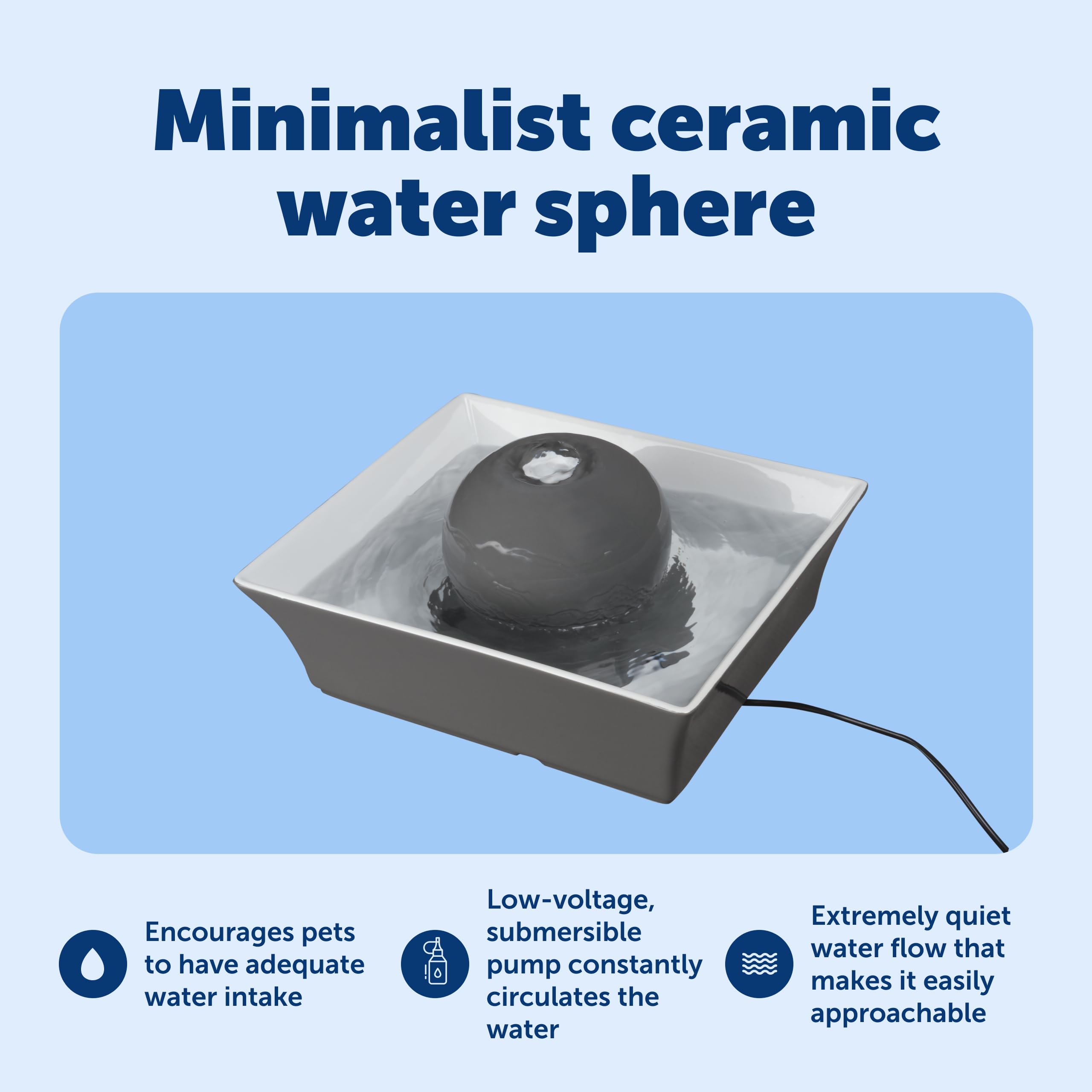 Filtre charbon remplacable inclus pour l’eau propre de PetSafe Drinkwell.