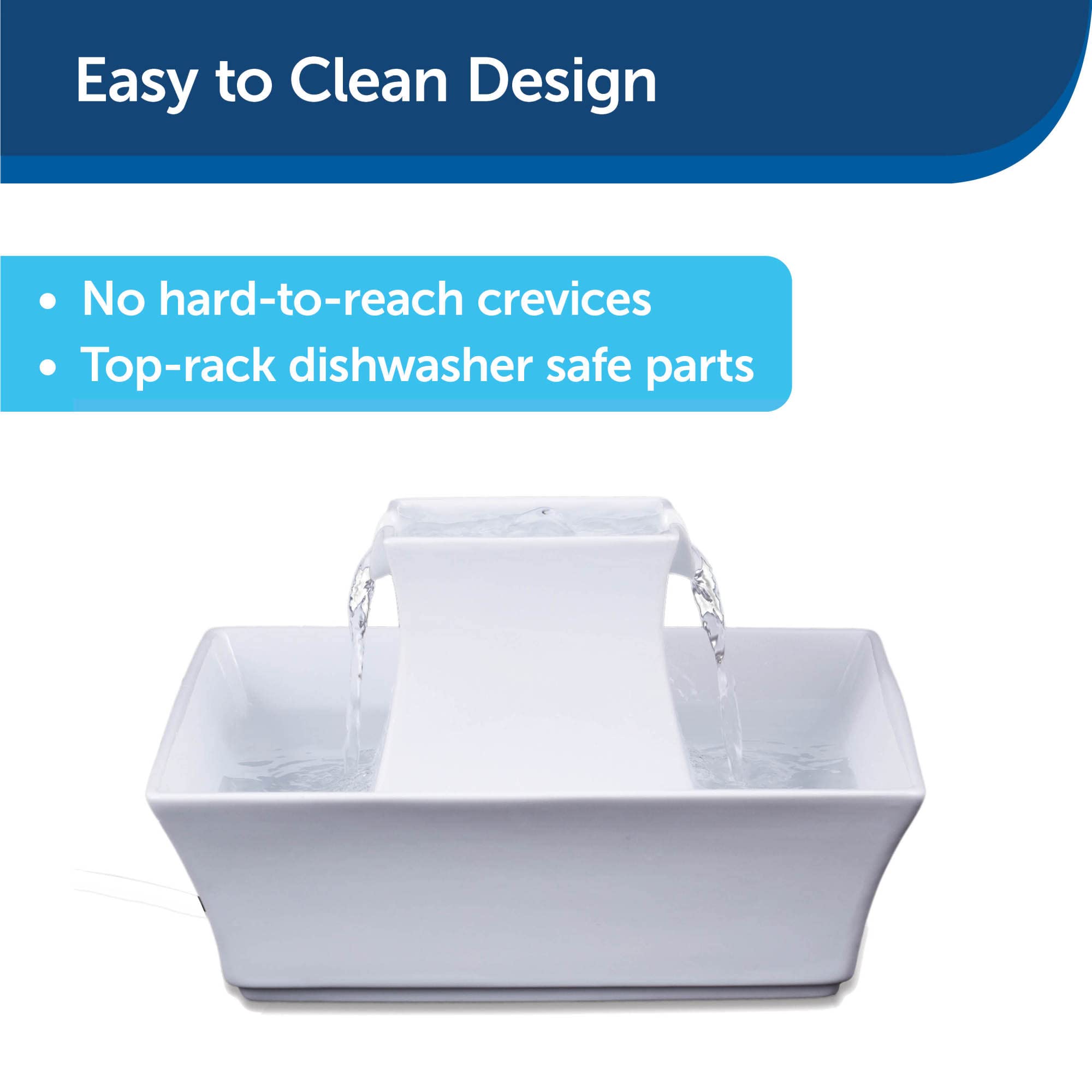 PetSafe Drinkwell Pagoda capacité d’environ 2,1 L, réservoir généreux