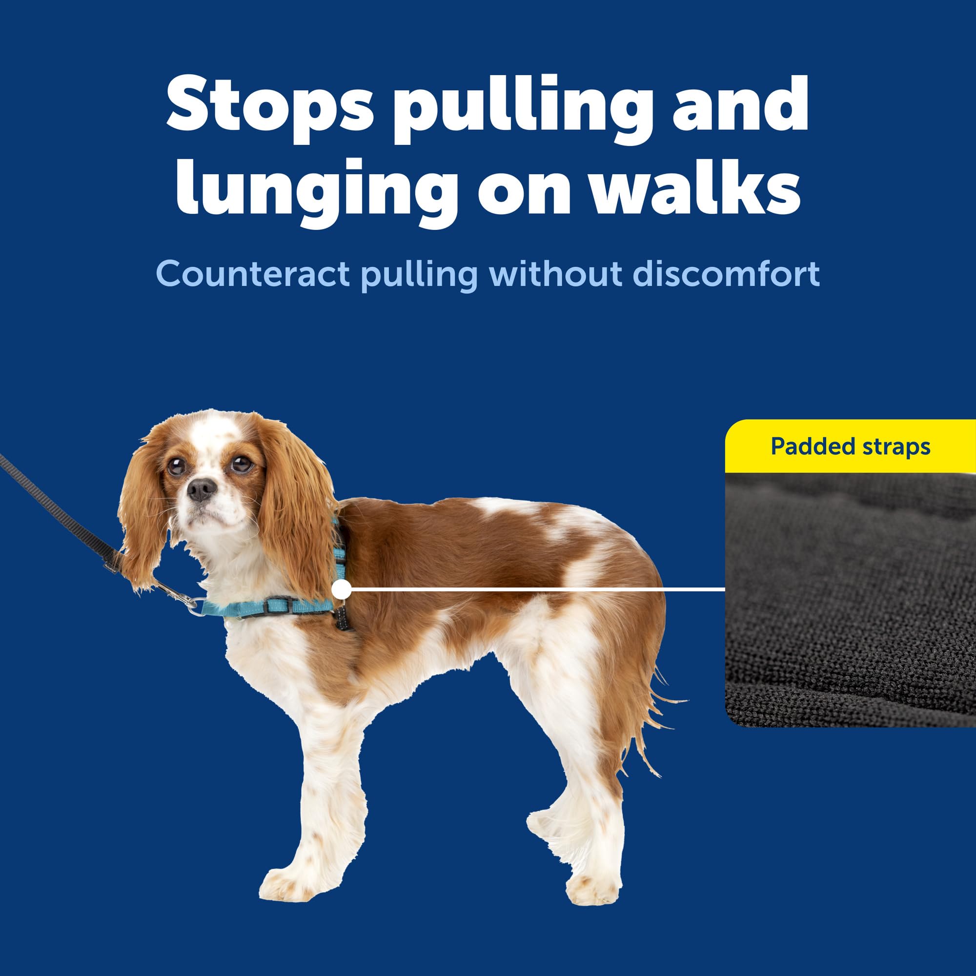 Harnais PetSafe Easy Walk – attache épaule rapide pour un ajustement rapide et sûr.