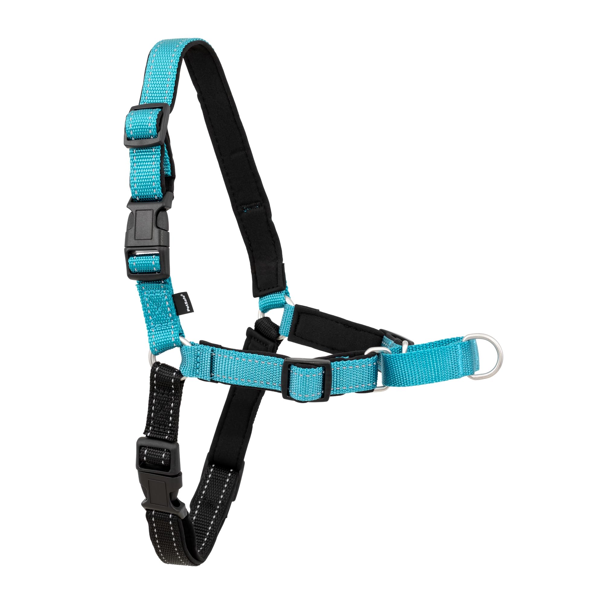 Harnais PetSafe Easy Walk – vue avant avec attache frontale pour contrôler les tirages pendant les promenades.