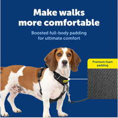 Harnais PetSafe Easy Walk, rembourrage complet, confort quotidien pour les longues balades.