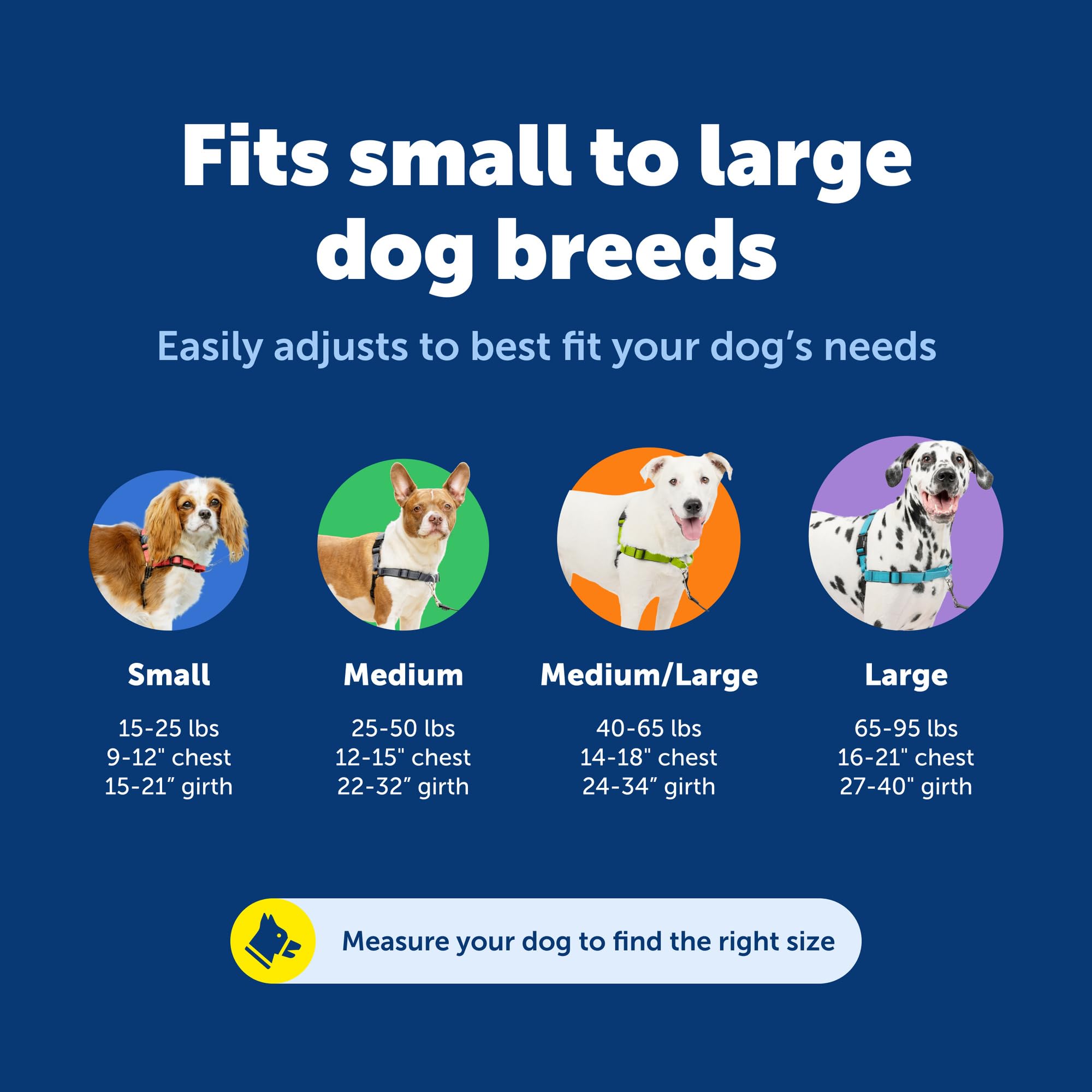 Harnais PetSafe Easy Walk – poignée de contrôle intégrée pour une prise en main lors des sorties.