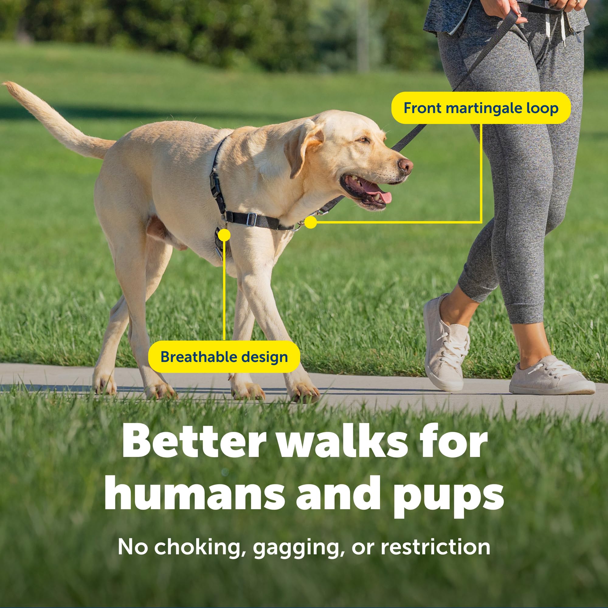 Tissu respirant et léger du harnais PetSafe Easy Walk