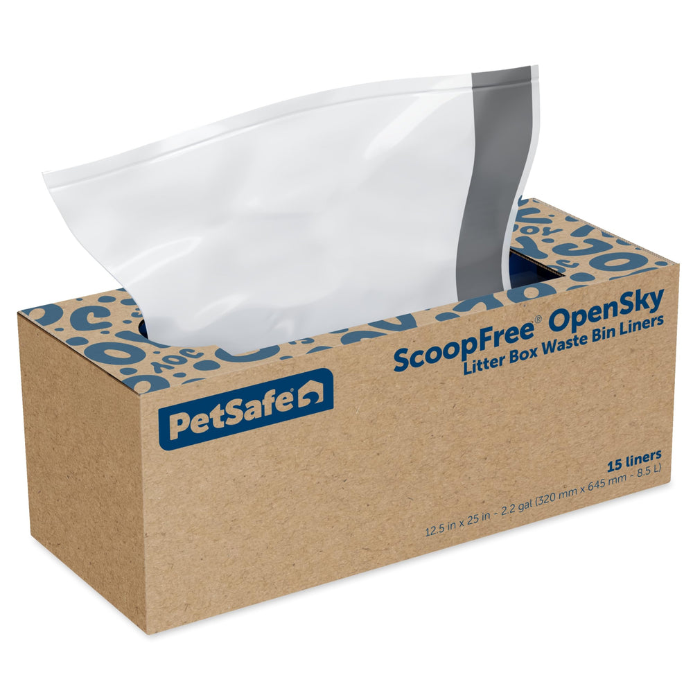 PetSafe emballe les doublures dans l emballage, prêt a changer le bac