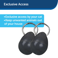 Entrée sélective pour porte-chat Staywell avec clé magnétique.