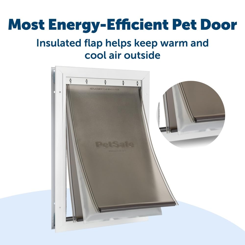 Barrière thermique à trois volets PetSafe Extreme Weather améliore l'isolation.