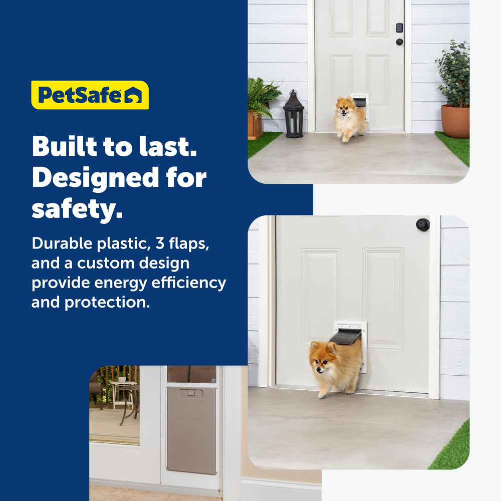 Panneau de fermeture clipsé PetSafe pour contrôle d’accès.