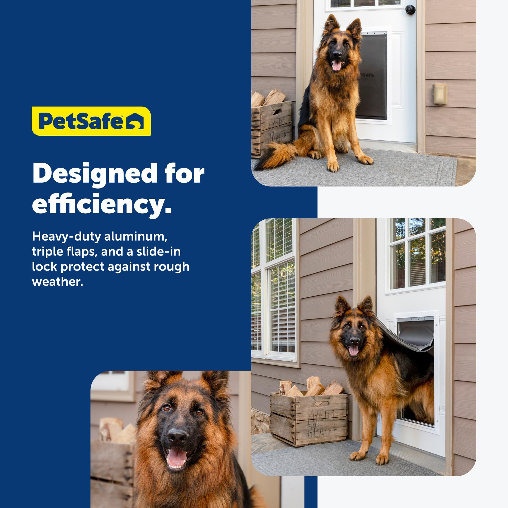 Panneau-verrouillage coulissant PetSafe pour sécurité des animaux.