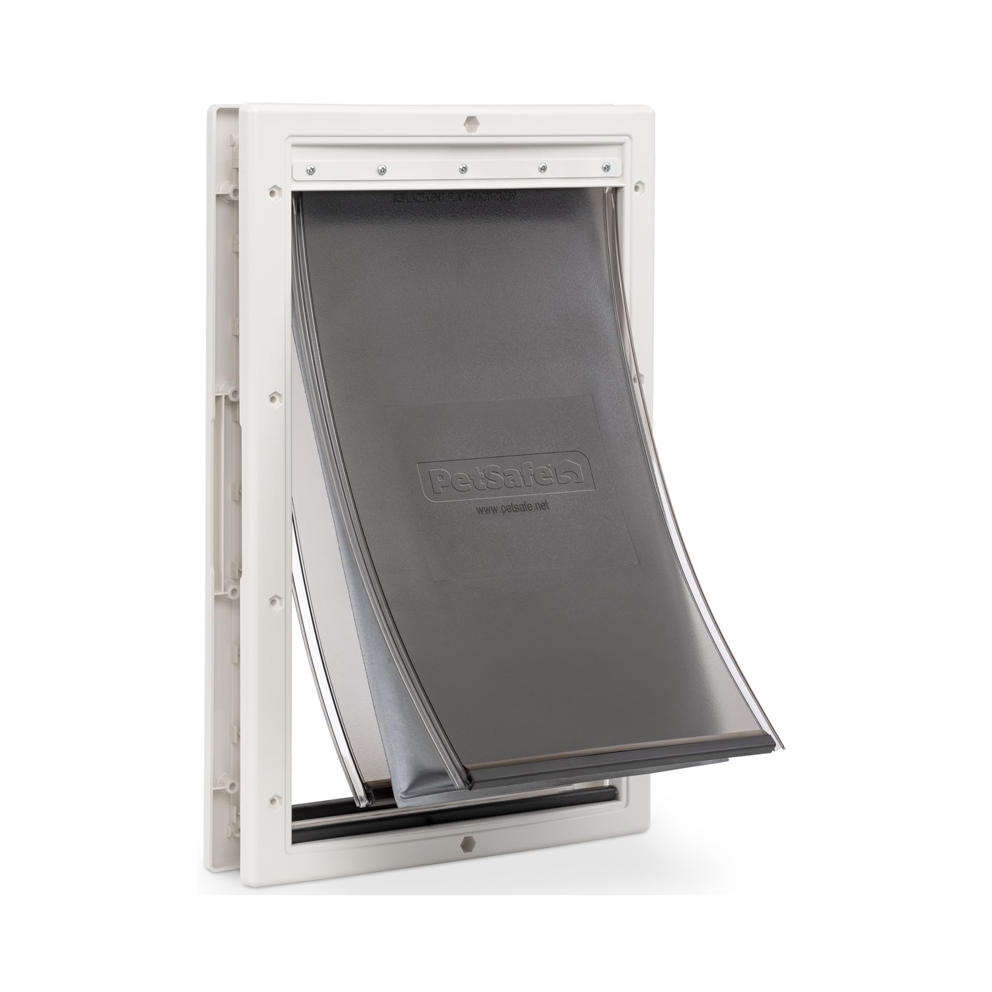 Porte Petsafe Extreme Weather avec triple-flap, isolation et liberté pour chiens et chats.