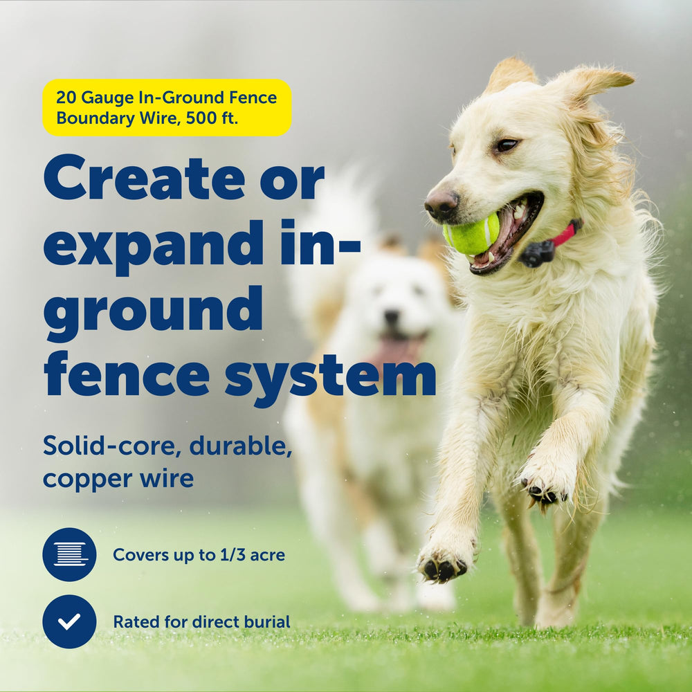 Petsafe fil souterrain 20ga cuivre, solide et durable pour clôture invisible.