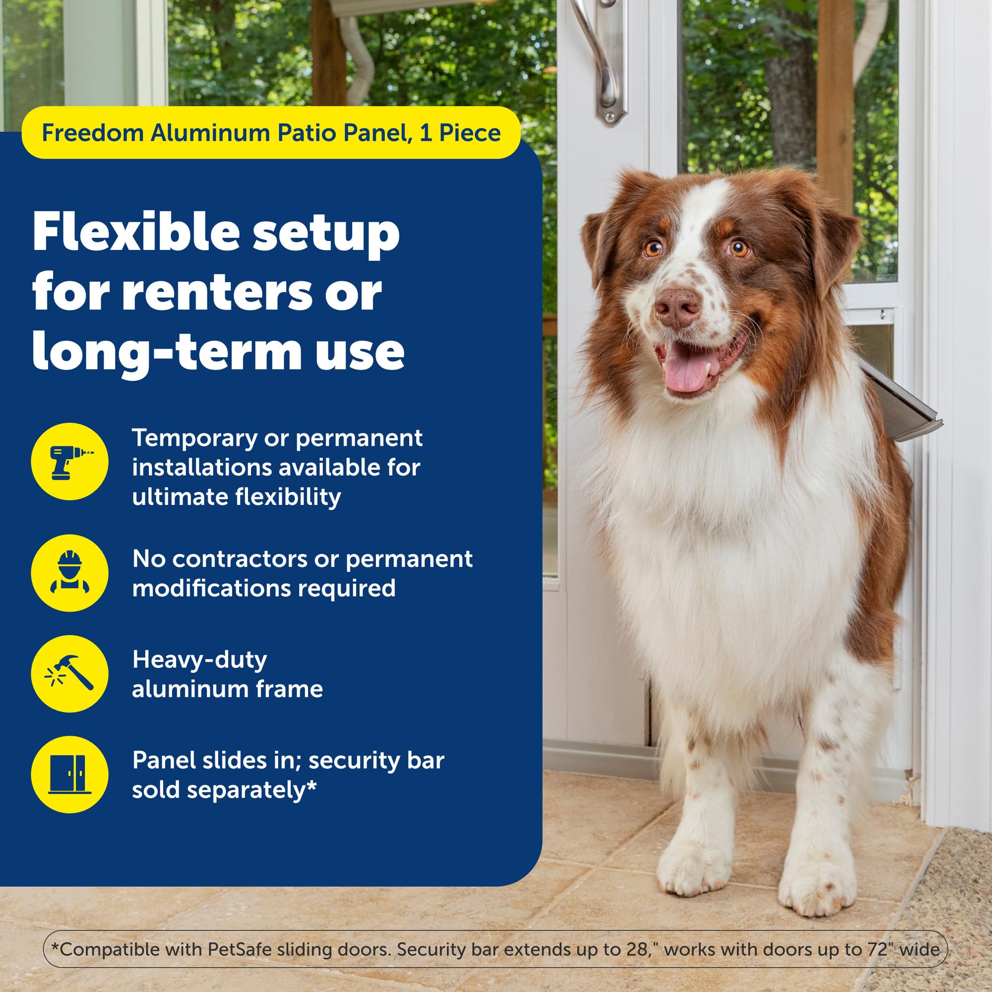 Volet magnétique PetSafe, joint anti-courant et sécurité améliorée.