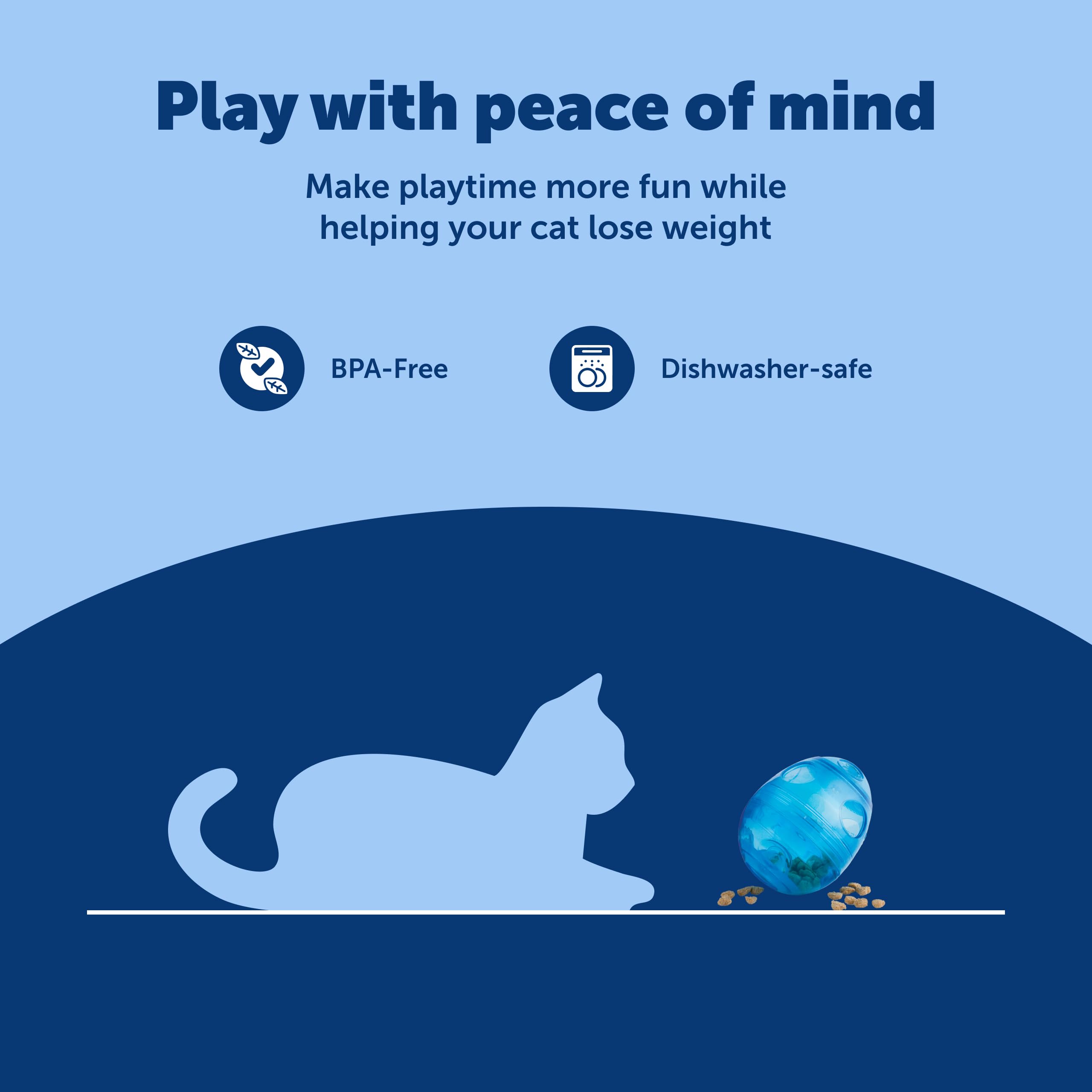 PetSafe FUNkitty Egg-Cersizer imite des mouvements de proie pour encourager la chasse et l'activité.