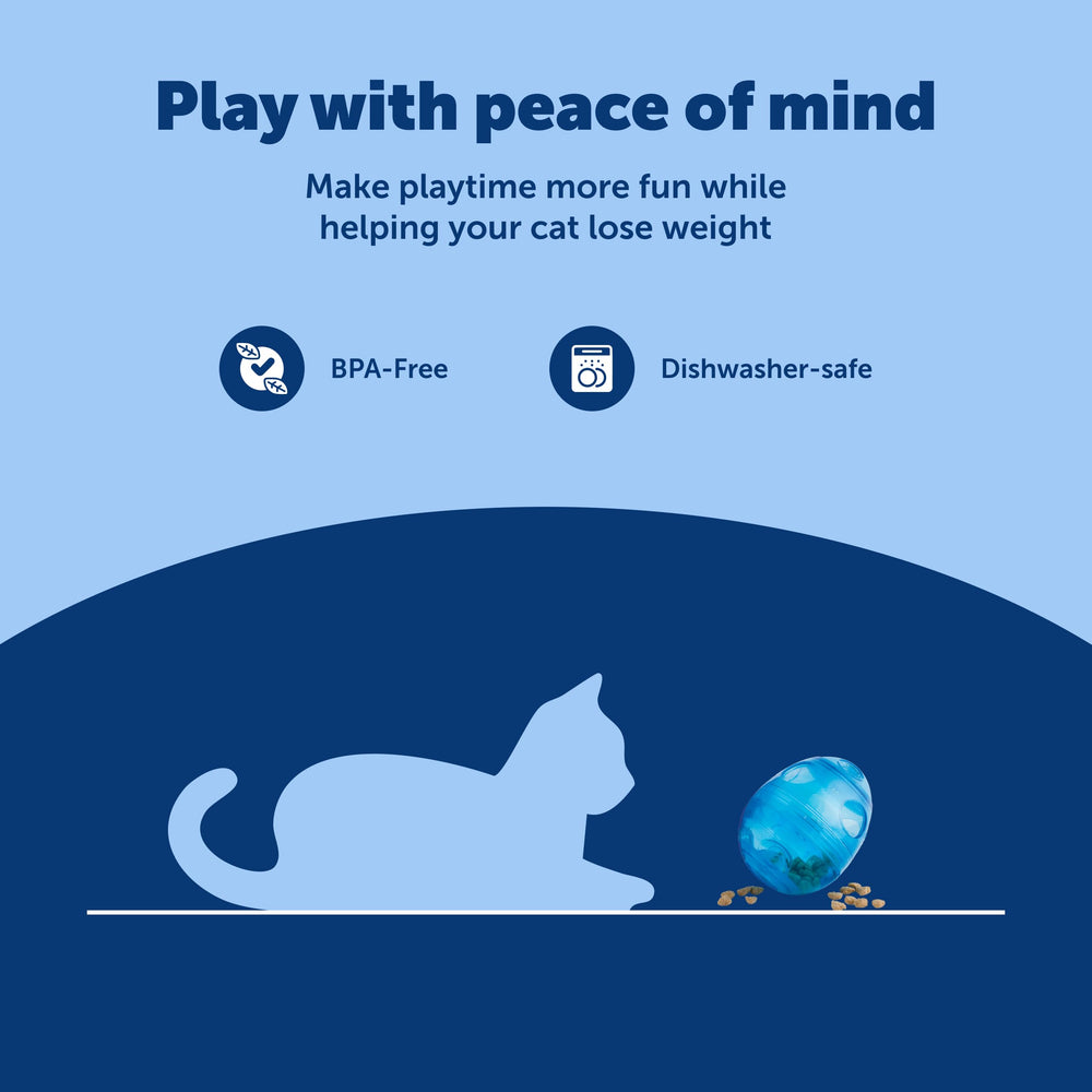 PetSafe FUNkitty Egg-Cersizer imite des mouvements de proie pour encourager la chasse et l'activité.