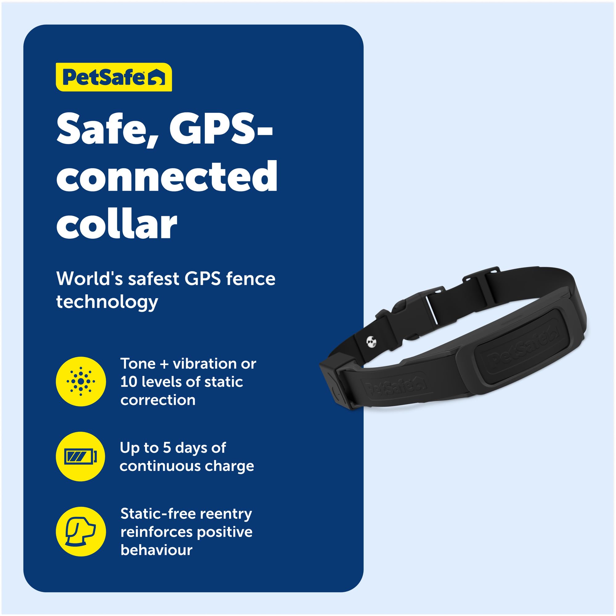 Collier Petsafe Guardian utilisé dans le jardin pour délimiter les zones.