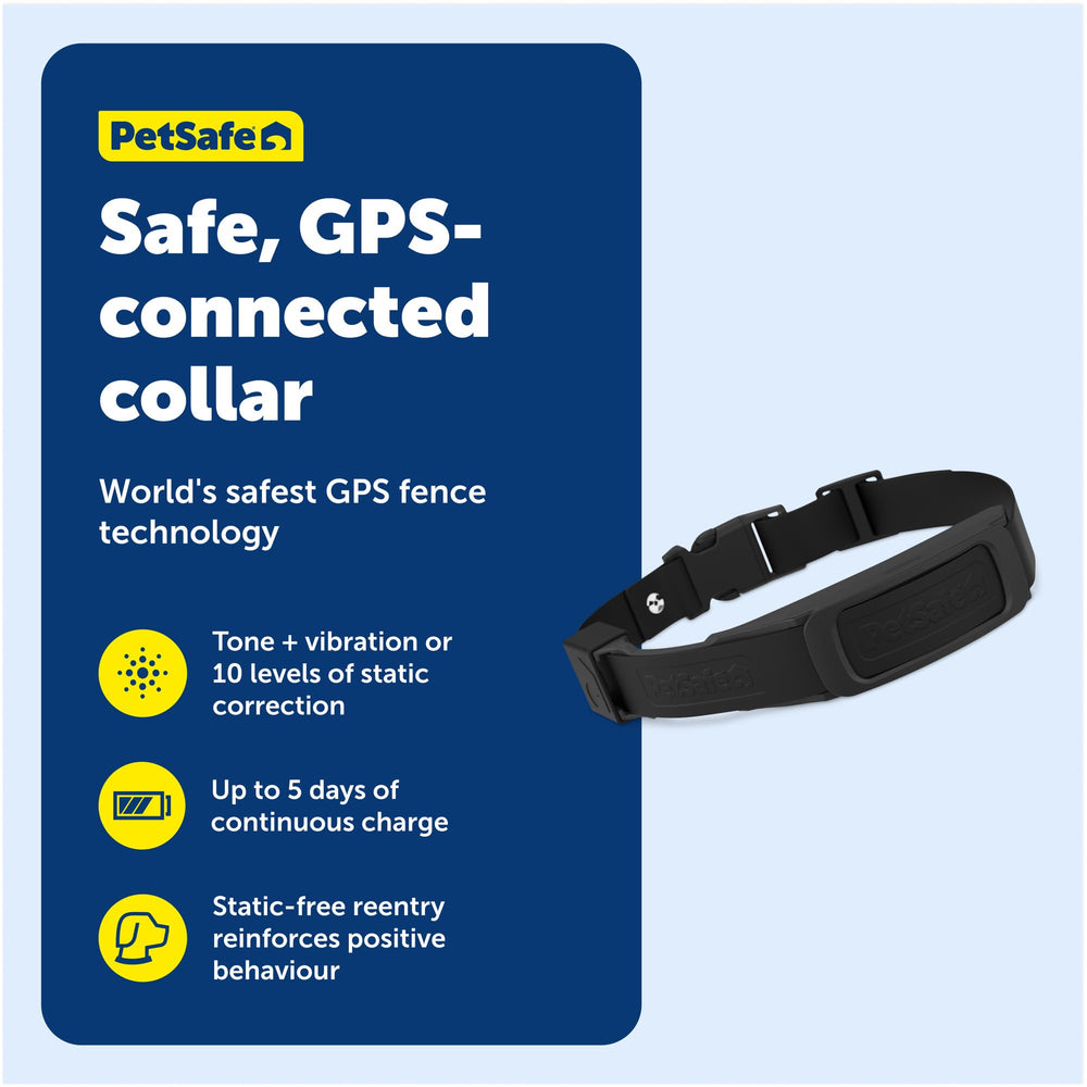 Collier Petsafe Guardian utilisé dans le jardin pour délimiter les zones.