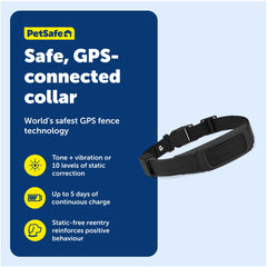 Collier Petsafe Guardian utilisé dans le jardin pour délimiter les zones.
