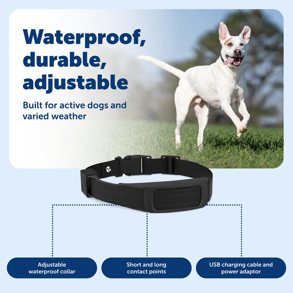Vibration et corrections Petsafe jusqu’à 10 niveaux pour un apprentissage précis.